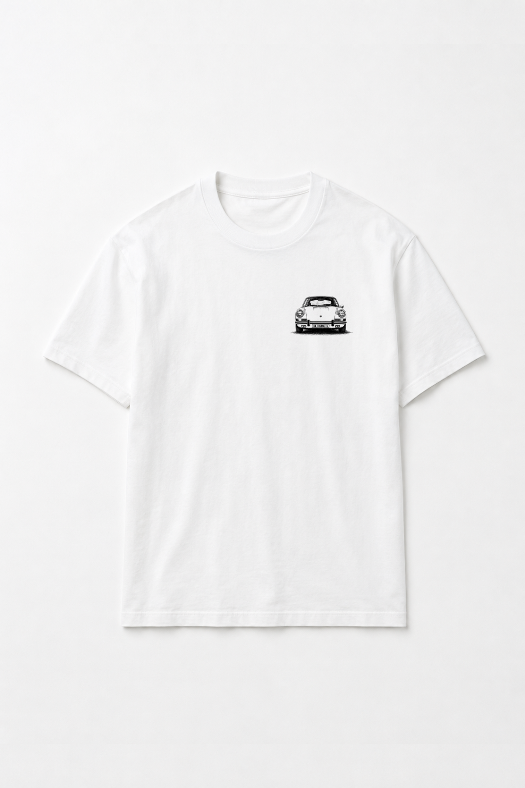 Rear End Porsche Tee, White