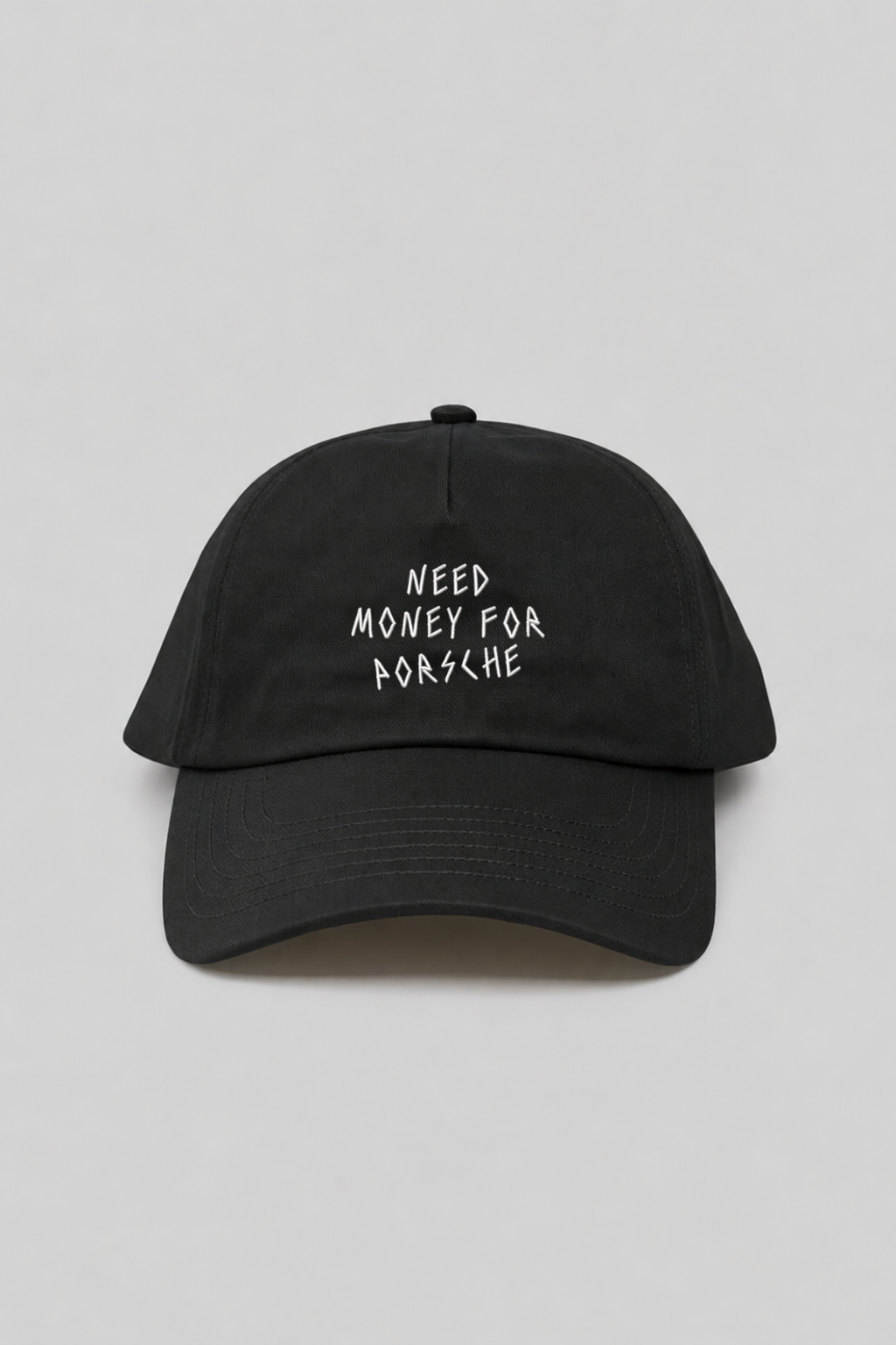 Money For Porsche Dad Cap, Black