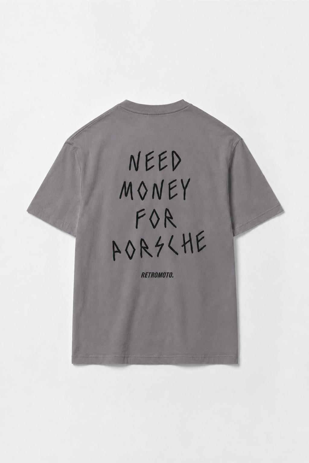 Money For Porsche Tee, Grey