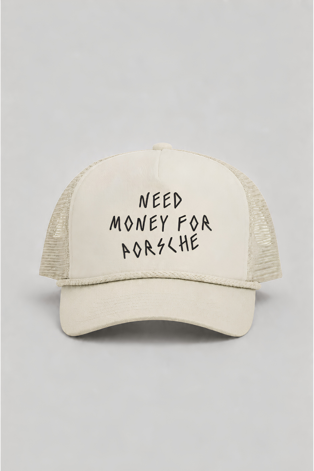 Money For Porsche Trucker Cap, Off White