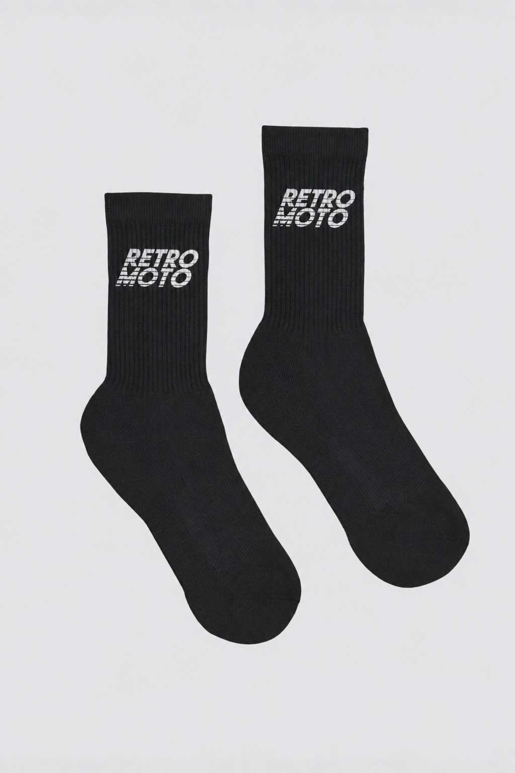 Streak Logo Socks, Black
