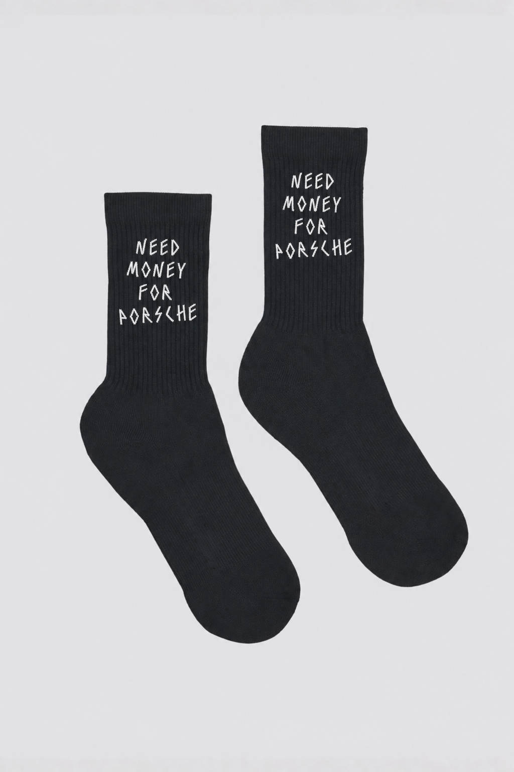 Money For Porsche Socks, Black