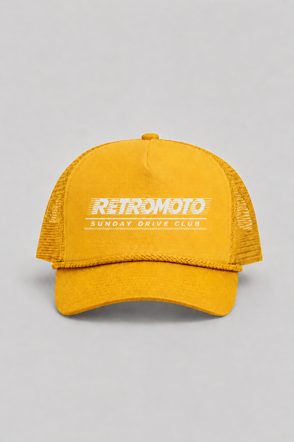 Streak Logo Trucker Cap, Yellow